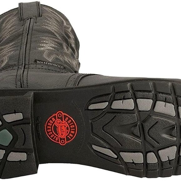 Justin Boots WK4691 Men's Black Oiled Boots New in Box  Size 11 1/2​​​​​​​​​​ - Picture 4 of 9